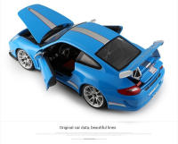 Modelo De Coche De Colección Bruago 1:18 Porsche 911 GT3 Blanco Azul En Metal Para Decoración Y Regalo Para Hombres - details 8