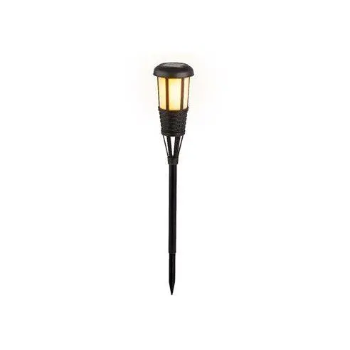 Farol Solar Efecto Mimbre Color Negro - Iluminación Solar Duradera - 1