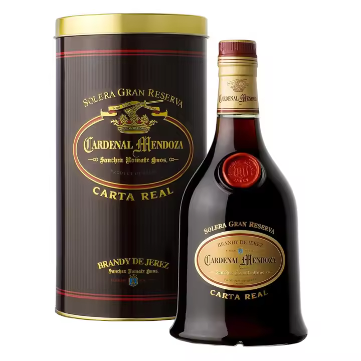 Brandy Cardenal Mendoza Romate Carta Real - Botella 70 CL - Solera Gran Reserva - 40% - 1