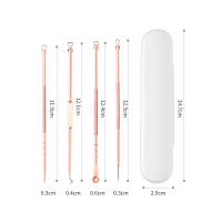IMAGIC Set De 4 Piezas De Agujas De Acero Inoxidable Para Eliminación De Quistes Y Puntos Negros Limpieza De Poros Herramienta De Cuidado De La Piel Para El Rostro - details 9