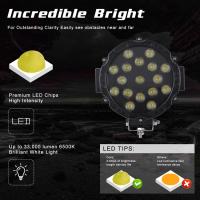 Faros De Trabajo LED Brillantes 51W 7 Pulgadas Para Camiones Jeep Hummer Accesorios Automotrices Spot De Luz Para 4x4 off Road - details 2