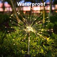 Luces De Jardín Solares Con 420LEDs Modos De Iluminación Remoto Controlado Impermeables 8 Estilos Decorativos Para Exteriores - details 2