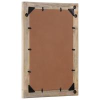 vidaXL Espejo de baño madera maciza de acacia y vidrio 50x70x2,5 cm - details 2