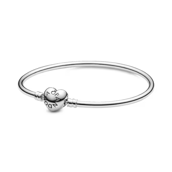 Pulsera Pandora Moments Rígida con Cierre Corazón - 1