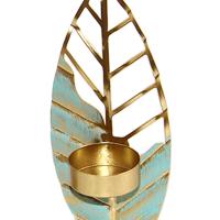Soporte Para Velas De Tealight Hoja De Metal Moderno Decoración Para Sala De Estar Y Dormitorio Centro De Mesa Para Bodas - details 4