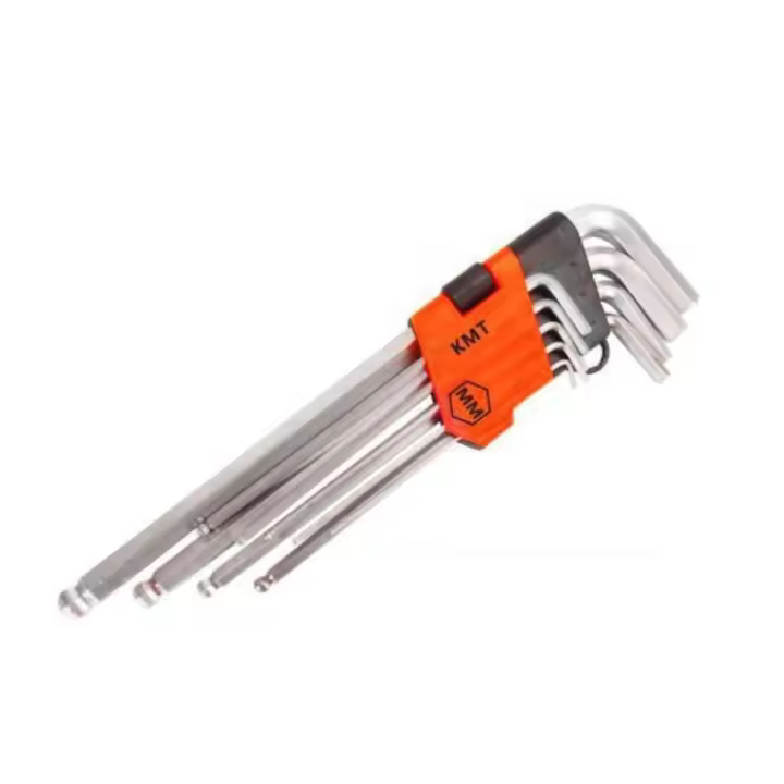 Juego de llaves allen, extremos hexagonales de 1,5  a 10 mm, set de 9 piezas, uso profesional, bricolaje, reparaciones, bicicletas, automóviles - 1