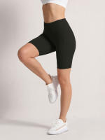 Shorts De Cintura Alta 2XXL Para Mujer En 16 Colores Estilo Fitness Con Bolsillos Y Compresión Ropa Deportiva Casual De Verano Nylon - details 6