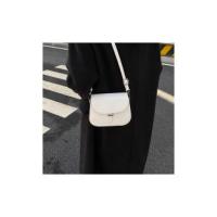 Bolso Cruzado de cuero PU para Mujer, Cartera de diseño, semicircular, estilo Retro, at fashion - details 18