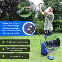 Showers De PVC Con Bomba De Pie Inflable Ligera Para Exteriores Showers De Agua Para Playa Baño Al Aire Libre - details 5