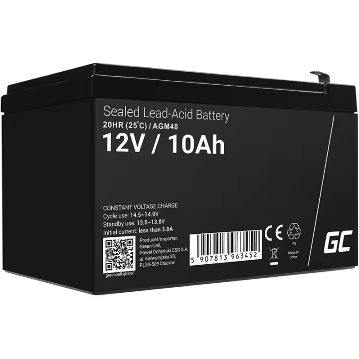 Green Cell AGM48 batería para sistema ups Sealed Lead Acid (VRLA) 12 V 10 Ah - 1