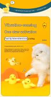 Juguete Interactivo Para Gatos Y Perros Pato Flotante Con Sensor De Vibración Juguete De Peluche Lavable Divertido Para Gatos Y Niños - details 3
