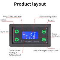 Controlador De Temperatura Digital ZFX-TW01 Termostato Programable WiFi Regulador De Temperatura Ajustable Tipo K DC 12-36V Para Industrial - details 6