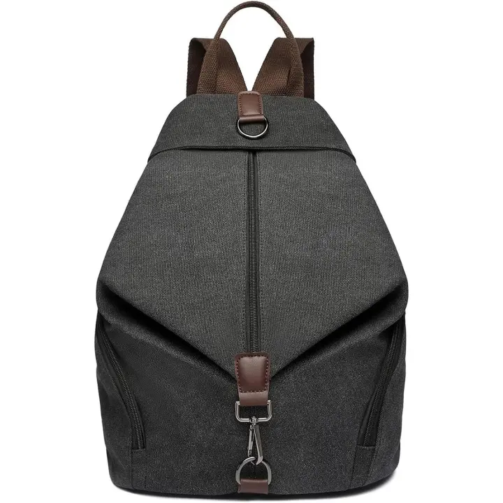 Mochila Vintage de Gran Capacidad para Mujer, Bolsa de Lona Antirrobo, Mochila Informal para Trabajo, Viajes Diarios - 1