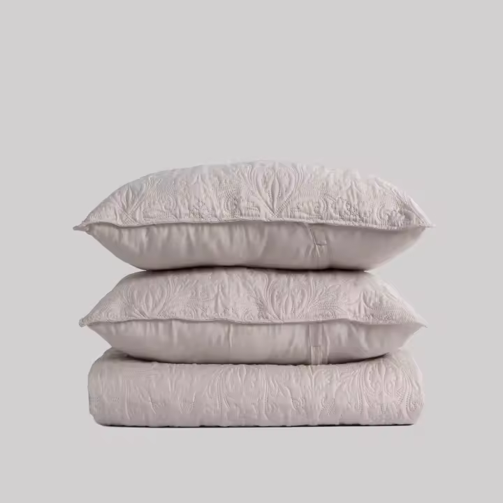 Llartextil Edredón Bouty Nova Beig - Acolchado Termosellado con Originales Dibujos en Relieve - 1