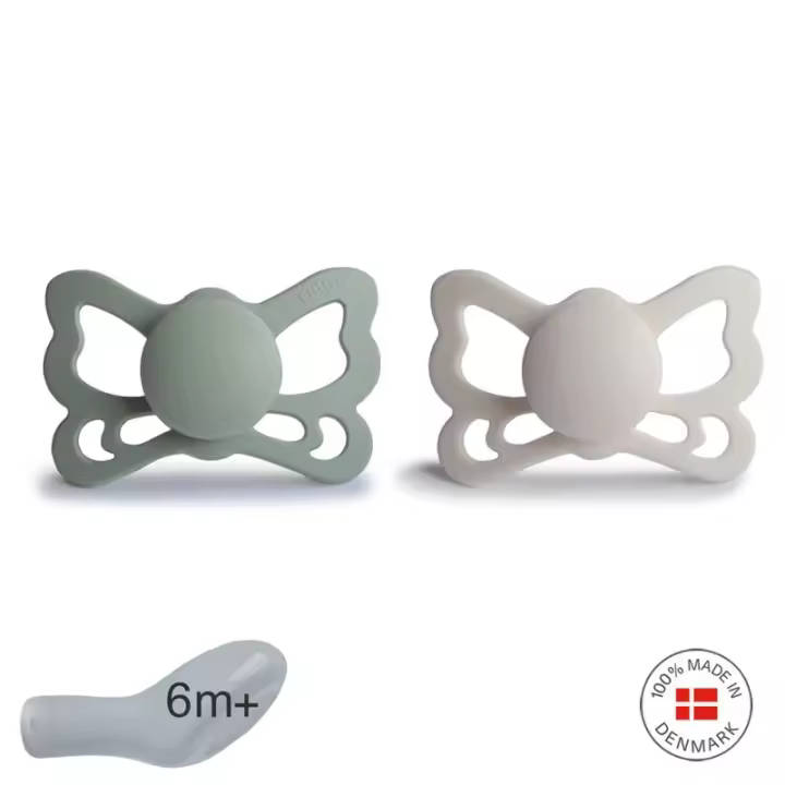 Frigg Pack 2 Chupetes Silicona Butterfly 6m+ - 1
