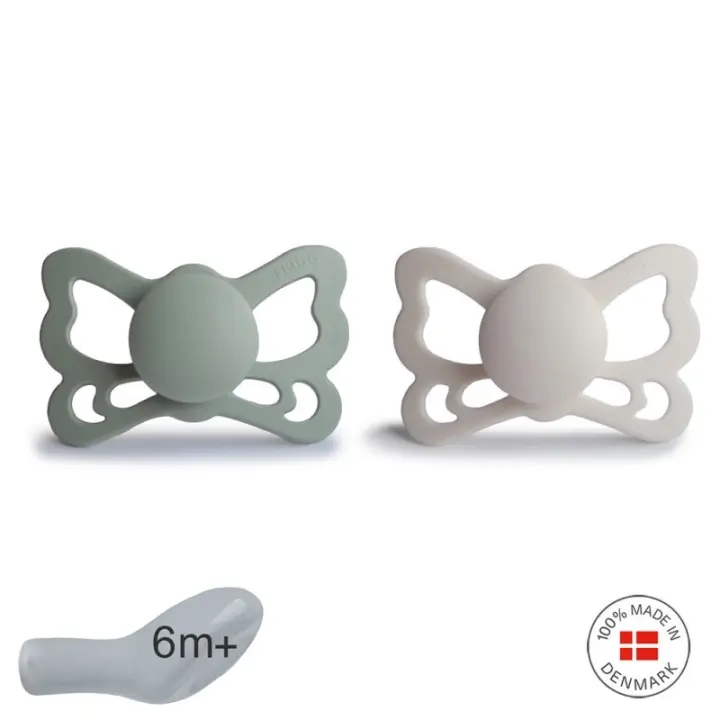 Frigg Pack 2 Chupetes Silicona Butterfly 6m+ - 1