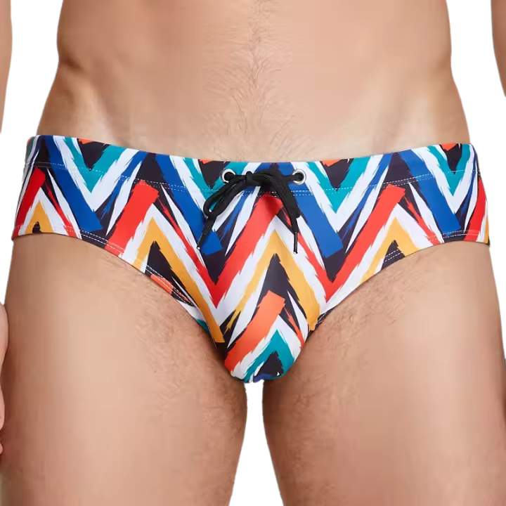 SEOBEAN Shorts De Natación Para Hombre Traje De Baño De Surf Deportivo Bikini De Dos Piezas Estilo Triángulo Material Poliéster Y Spandex - 1