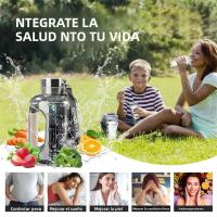 Botella De Agua Con Hidrógeno Portátil Para Deportes Generador De Agua Molecular Hidrógena Recargable Eco-amigable Capacidad De 1.5L Color Gris - details 7