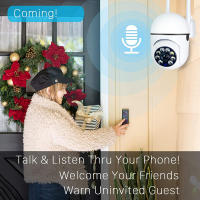 Cámara De Seguridad WiFi 1080P HD Visión Nocturna 2.4G Rotación 360° Antirrobo Monitorización Para Teléfono Cámara Inteligente IP Para Interior Y Exterior - details 3