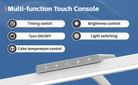Lámpara De Escritorio LED Ajustable Con Control Táctil Y Memoria En 3 Colores Luz De Escritorio Con Pinza Para Oficina Y Hogar Sin Certificación - details 4