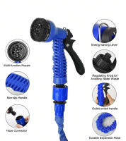 Bomba De Agua Mágica Expansible 7 Funciones De Rociado Para Lavar Coche Y Riego Del Jardín Tubo De Jardín Ajustable De Alta Presión - details 15