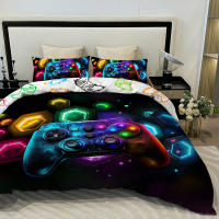 Juego De Colchón Y Fundas Para Cama 3PC Fragmento Espacial Funda De Edredón Y 2 Fundas De Almohada 100% Poliéster Amigable Con La Piel Materiales Suaves Para Hogar - details 5