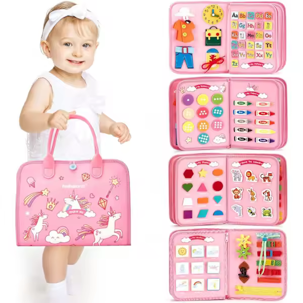 Montessori toy for toddlers 1 2 3 4 years old sensory toy board sensory toys for babies preschool educational learning toys Unicorn - 1