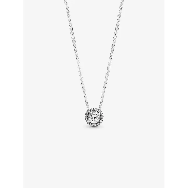 Pandora - Collar Redondo con Halo Brillante-Plata de Leyes - 1