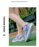 Sandalias De Verano Para Niñas Ligeras Antideslizantes Con Funda Baja Y Suela Suave Cuero PU Cómodo Y Moda Para Playa - details 5