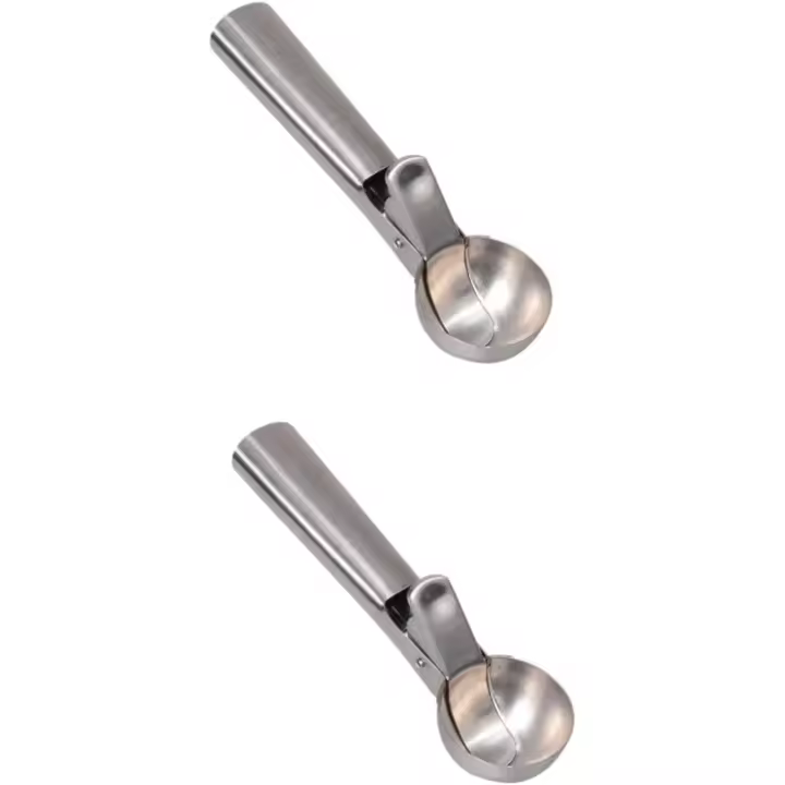 2 Hojas para puré de papas, Hojas para Helado, Hojas para masa de Galletas, Hojas para Melón, Hojas de Maple inoxidable, Hojas de metal, traje de Dos piezas Gruesas - 1