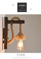 Sconce De Pared Vintage Industrial Luz Rustica En Madera Y Metal Para Interior Estilo Farmhouse Para Comedor - details 9