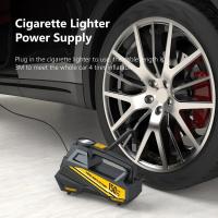 Bomba de aire portátil con cable para automóvil, inflador de neumáticos eléctrico mejorado de 12 V y 150 PSI, para motocicleta, bicicleta, bola, luz LED, compresor de aire para automóvil - details 5
