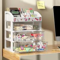 Organizador De Maquillaje Grande Capacidad Caja De Almacenamiento Para Joyería Y Cosméticos Plástico Ecológico Para Cajones De Muebles De Vestir - details 5