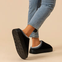 Chinelos De Invierno Para Hombres Transpirables Calientes Con Suela Suave Antideslizante Zapatos De Casa Para Mujeres Coupl Chinelos De Felpa Para El Interior Del Hogar - details 4