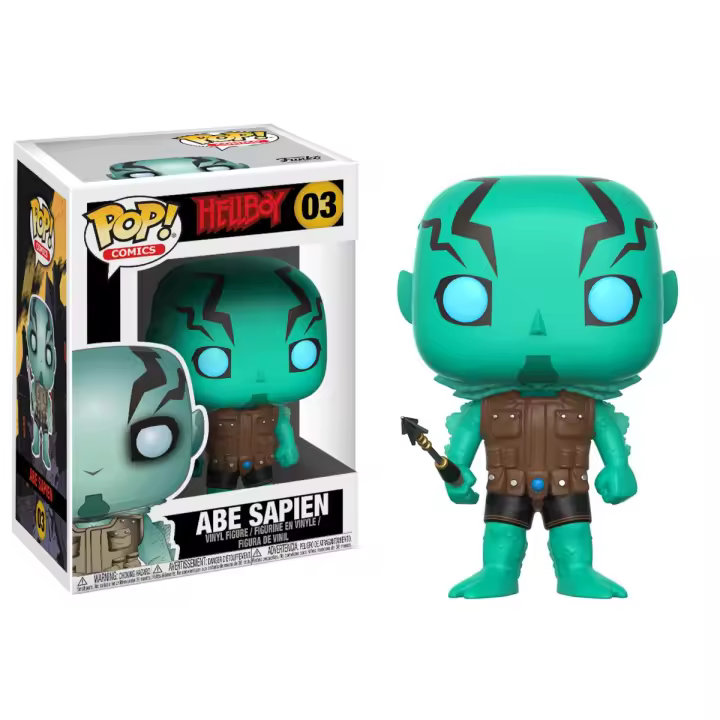 FUNKO POP! COMICS: HELLBOY - ABE SAPIEN, 22719, Nº03, TIENDA CON LICENCIA OFICIAL - 1
