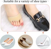 Fundas amortiguadoras para callos, juanetes, Alivio del dolor de pies por fricción, fundas para el antepié de panal para Mujer, plantas de gel con amortiguación para Corver, hacer senderismo y Bailar. - details 2