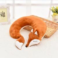 Almohada De Viaje En Forma De U Para El Cuello Con Diseño De Zorro Decorativa Para Descansar En El Office Tamaño 30x30x8CM - details 10