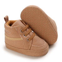 Zapatos De Bebé Para Niños Y Niñas De 0 a 18 Meses Alta Top Casual Suela Suave Deportivos Antideslizantes Fabricado Con Lona Y Cork - details 3