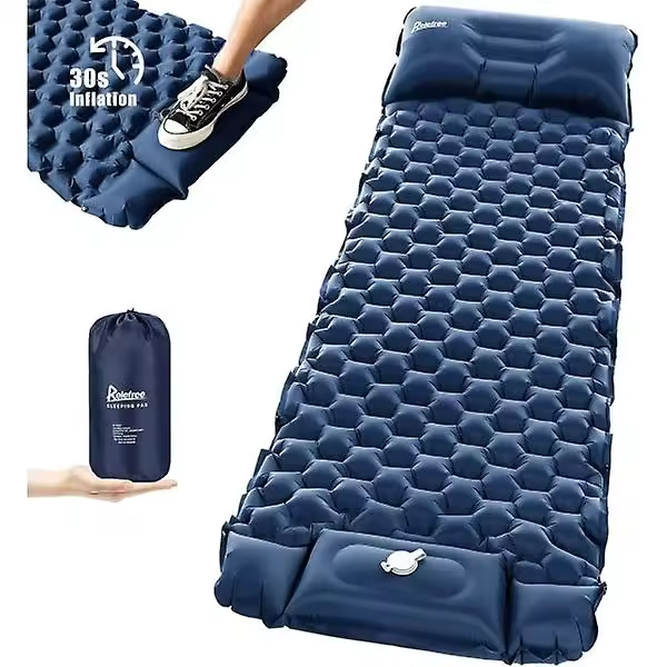 Colchón inflable ultraligero colchón de camping con Bomba de pie C - 1