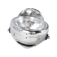 Faros De Motocicleta Universales Redondos 35W Retro Lámpara De Cobre Para Yamaha Suzuki Harley Honda CG125 Café Racer Bobber - details 5