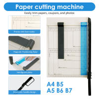 Cortadora De Papel Con Guardia De Seguridad Y Bloqueo De Hoja Acero Inoxidable Precisión Corte Capacidad De 12 Hojas Para DIY - details 2