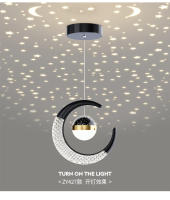 Lámpara Colgante De Techo LED Para Decoración De Hogar Y Entradas Estilo Estelar Lámpara De Noche Para Dormitorio Y Sala De Estar Material Metálico Y Acrílico Fuente De Luz LED 220V - details 13
