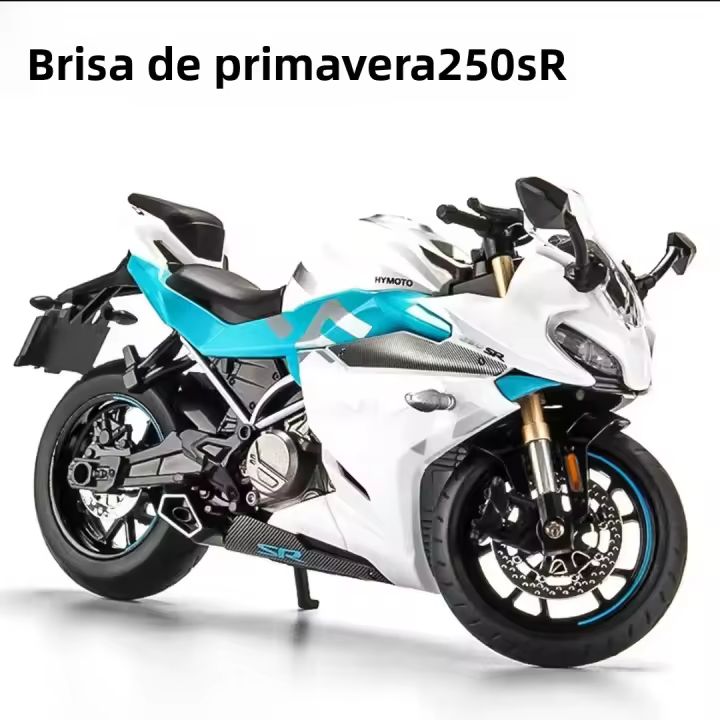 Motocicleta De Juguete CFMOTO Spring Breeze 250SR a Escala 1/12 Aleación De Metal Con Sonido Y Luz Para Colección De Niños Y Adultos - 1