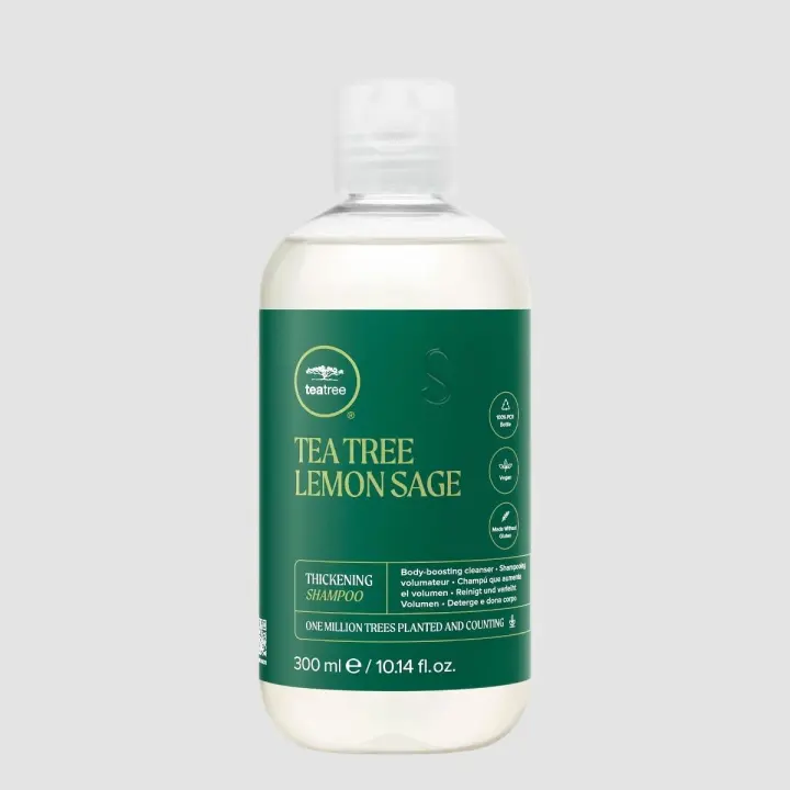 Champú Paul Mitchell Tea Tree Lemon Sage - Voluminizador y Fortalecedor para Cabello Fino de Aspecto Saludable - 1