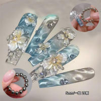 Bolas De Imán Redondas De 5MM Herramienta De Arte De Uñas Magnética Multiusos Con Flor Brillante Gato Y Mango Para DIY Manicura - details 2