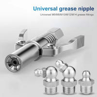 Coupler De Pistola De Grasa De Alta Dureza 10000 PSI NPTI/8 Con Tubo Y Punta De Aceite Herramienta Accesorios Para Automóvil - details 6