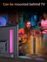 Luz De Ambiente LED RGB Controlada Por Voz Para Coche Multifuncional Con Control Remoto Inteligente Cambio De Color Decoración De Escritorio Negro Contemporáneo - details 4