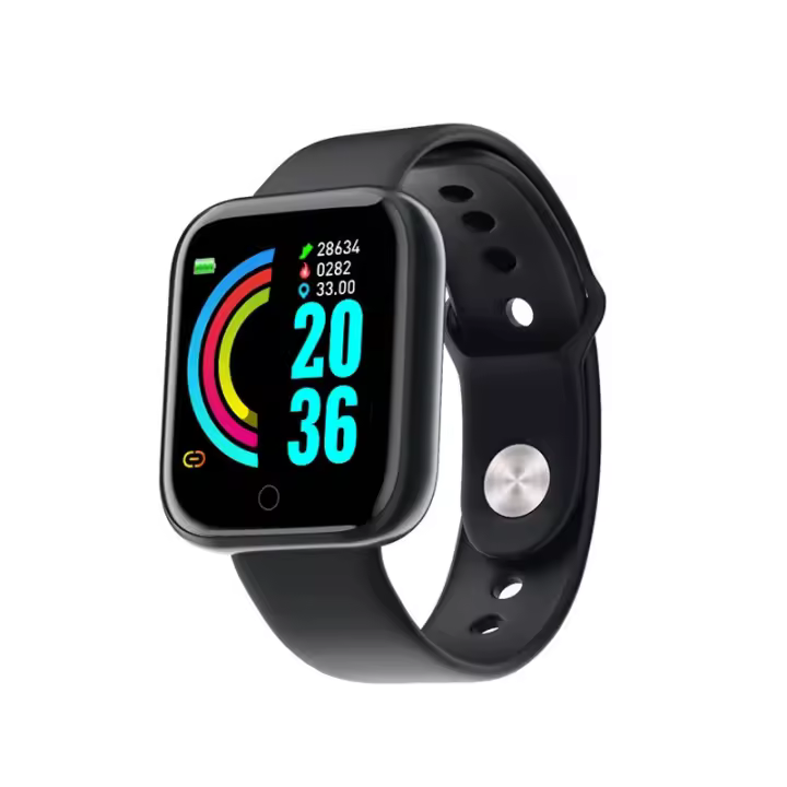 Reloj inteligente con monitor de frecuencia cardíaca, presión arterial y oxígeno, pantalla a color, rastreador de actividad física (250, negro) - 1