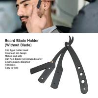 Afeitadora Manual De Acero Inoxidable Para Hombres Cuchilla De Afeitar Plegable Portador De Afeitadora Afeitado Facial Afeitadora De Pelo - details 1