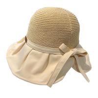 Sombrero De Paja Panamá Para Mujer Verano Protección UV Gran Alas Con Cordón Sombreros De Playa Y Viaje Al Aire Libre - details 8